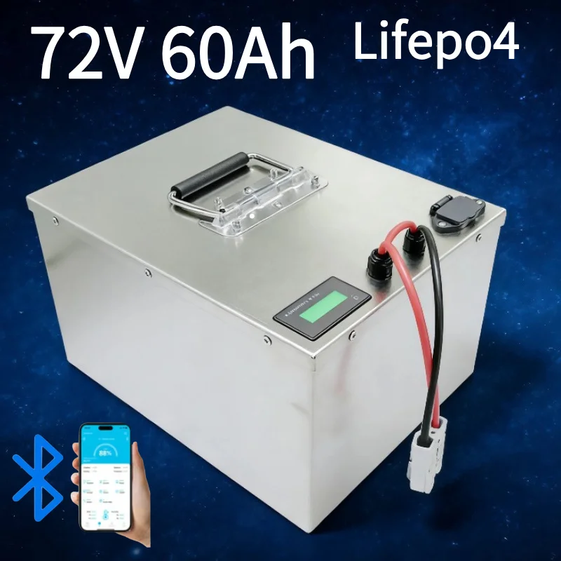 72V LiFePO4 Battery 60Ah Bluet - 72V 60Ah Lifepo4 Battery Pack recension och pris