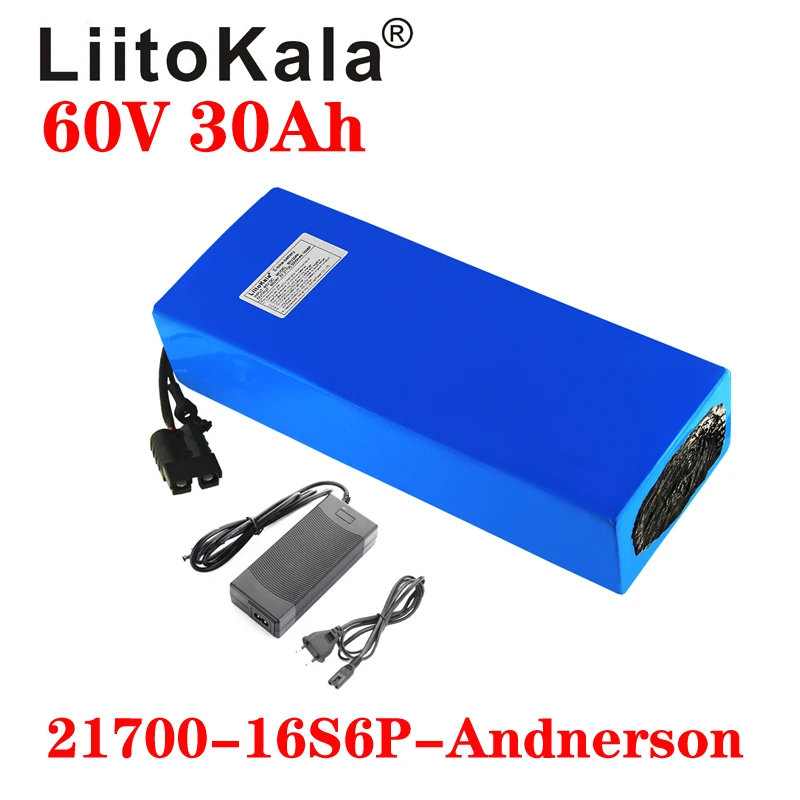 LiitoKala 60V 30ah 16S6P Elect - 60V 30Ah Electric Scooter Battery recension och pris