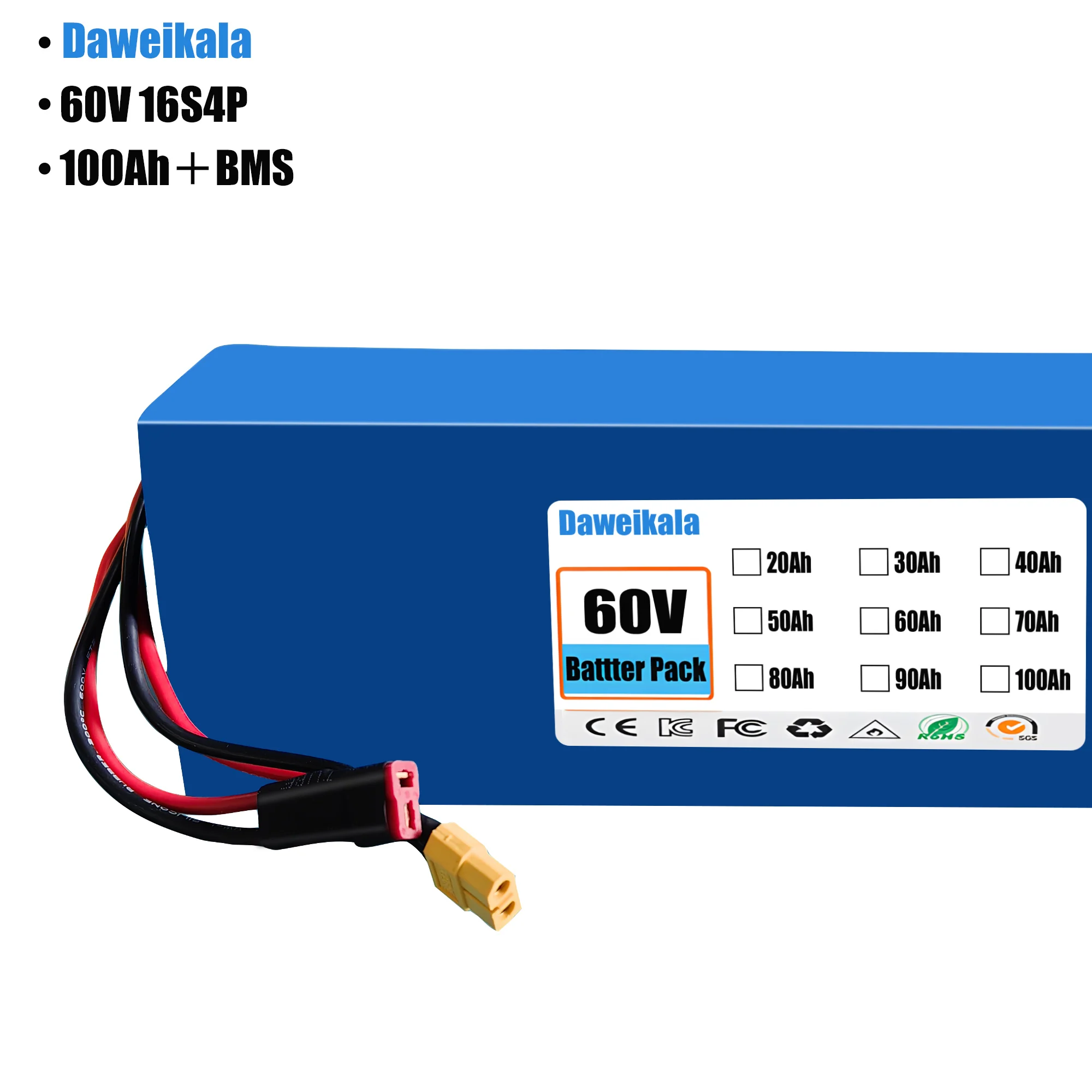 60V 100Ah 16s4p lithium-ion ba - 60V 30Ah Electric Scooter Battery recension och pris