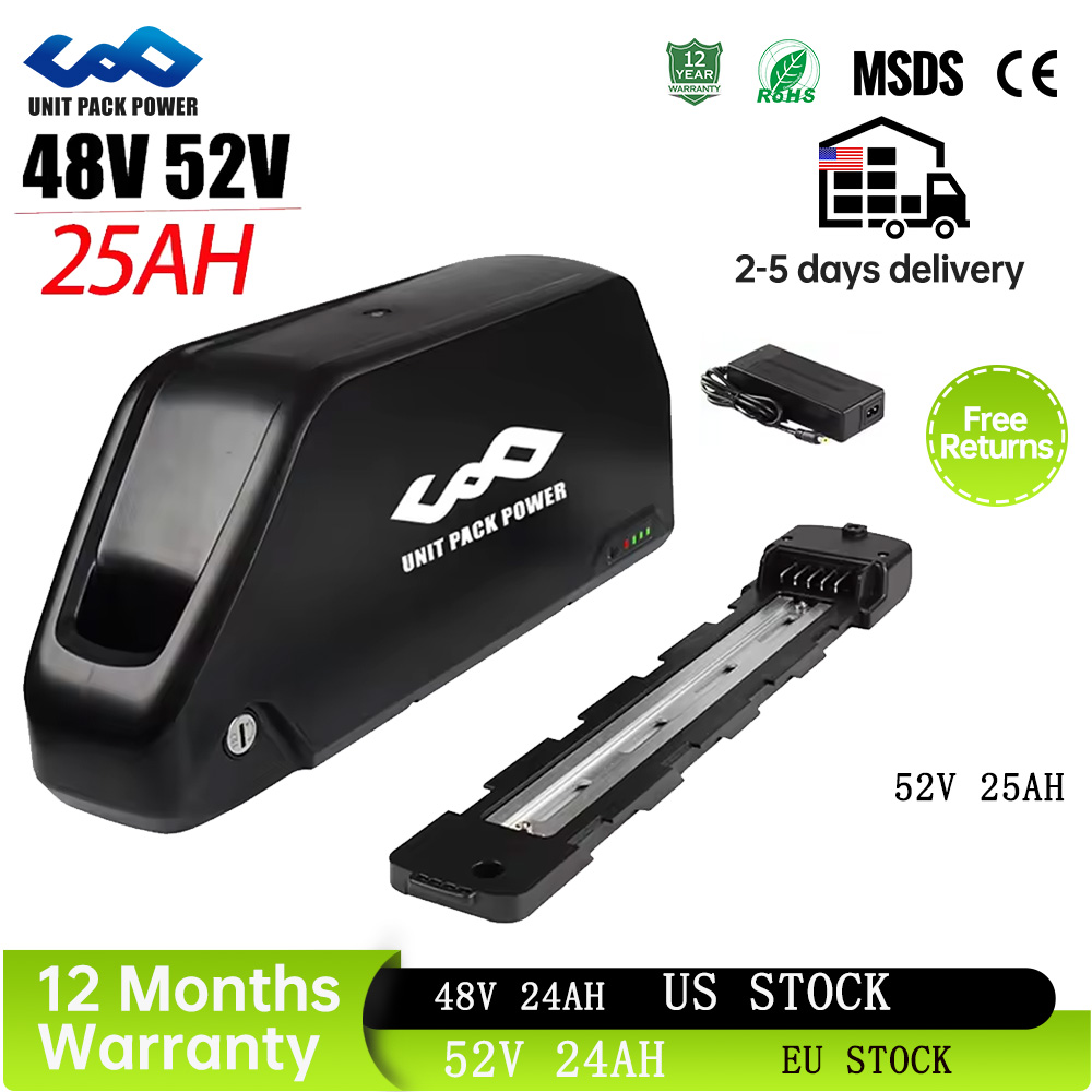 52V 25AH  Downtube EBike Batte - 60V 30Ah Electric Scooter Battery recension och pris