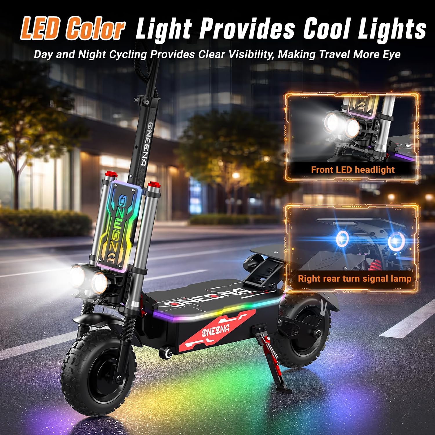 ONECNA NEW GT8PRO Adult Electr - 60V 5600W Dual Motor Electric Scooter recension och pris