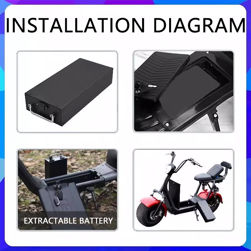 For Harley batteries 60V 20AH  - 60V 30Ah Electric Scooter Battery recension och pris